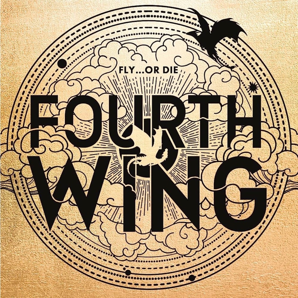 Fourth Wing book by Rebecca Yarros WITHOUT sprayed edges.
